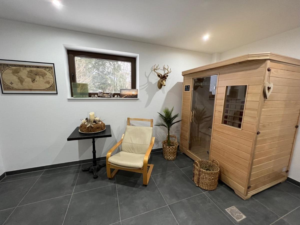 Wellness Am Morgengau Mit Whirlpool Und Sauna Rotterode Esterno foto